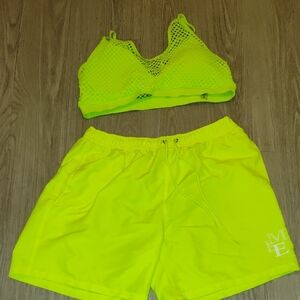 ๐ข Neon Yellow Women's Swimwear